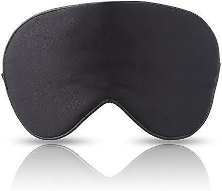 Pure Silk Sleep Eye Mask Padded Shade Cover Travel Relax Aid Blindfold
