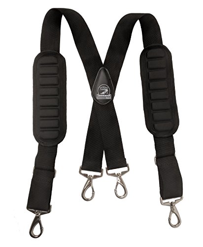Gatorback B606 Molded Air Channel Suspenders w/Spring Hooks. Extreme Comfort and Support for your Tool belt. Made by Contractor Pro