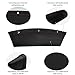 IKENAU Car Seat Gap Filler PU Full Leather Organizer, Console Pocket Car Interior Accessories Universal Car Seat Side Organizer - Set of 2
