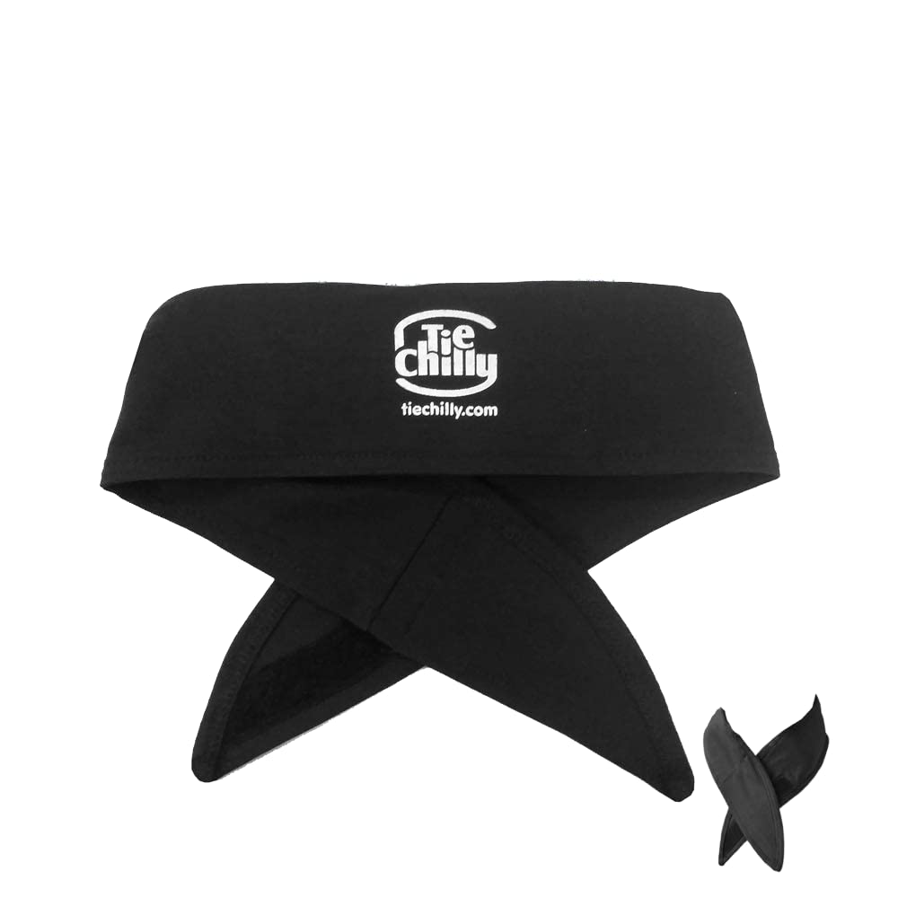 Tie Chilly Ice Cool Neck Cooler Bandana, with 2 Smartice® Cooling Strips, enabling prolonged cool comfort at home, work or play.