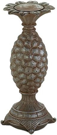 VERDUGO GIFT 10017288 Large Pineapple Candleholder, Multicolor