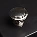 South Main Hardware 10-Pack, SH3055-SN-10 Modern Round Pull Knob, 1-1/4