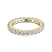 NYC Sterling 2.50mm Gold Sterling Silver 925 Cubic Zirconia Eternity Engagement Wedding Band Ring