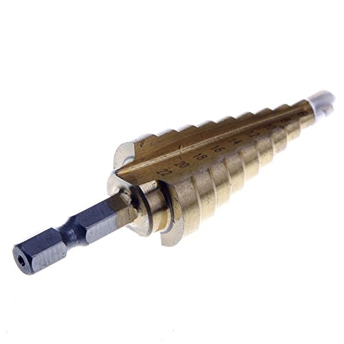 Kinbelle Hex Titanium Step Cone Drill Bit Hole 4-22mm HSS 4241 For Sheet Metal Tool