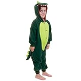 Silver Lilly Kids Dinosaur Animal Costume - Children Plush One Piece Pajamas (Tiny 3T - 6 Youth)