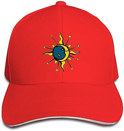 Fiveisme Unisex Fashion Sanwich Cap Solar Eclipse 2017 Moon &amp; Sun Baseball Popular Snapback Caps Trucker Cap Cool Adjustable