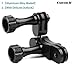 Gurmoir Aluminum Alloy 360 Degree Rotation Ball Joint Mount Swivel Arm Mount For Gopro HERO 7/Hero 6/Hero 5/HERO (2018)/ 5 4 Session/ Hero 4 3/ YI and More Action Cameras