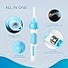Gleebee Upgraded Electric Ear Cleaner - Automatic Ear Wax Removal Tools - Soft Silicone, Ear Vacuum Suction and Two Spoons
