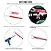 Glarks 50pcs 22-16 Gauge #10 Heat Shrink Fork Connectors Electrical Insulated Fork Crimp Terminals Connectors Assortment Kit (Red)