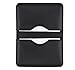 Business Card Holder, MaxGear 2-Sided Genuine Leather Name Card Holder Minimalist Leather Folio Wallet for Men and Women Cowhide Black