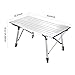 Sanny Camping Folding Table Lightweight Roll-up Table Portable Foldable Camp Tables Aluminum Height Adjustable for Indoor Outdoor Camping Beach Backyard BBQ Party Patio Picnicthumb 3