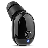 100%  [Waterproof IP68 Wireless Mini Bluetooth Earbud], Wireless Bluetooth V4.2 Earphone, Sport Headphone, Sweat Proof Stable Fit In Ear Workout Headset for Swimming Black (One Piece)