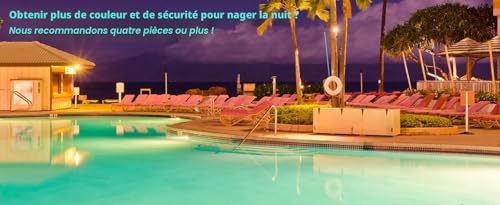 ledmo LED RGB Underwater Pool Lighting, PAR56 38W Recessed Housing (Replaces 300W Halogen Bulbs), IP68 Waterproof, Pool Lights with Remote Control 12V
