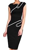 ACEVOG Women Pinup Tunic Wear To Work Business Party Pencil Sheath Dress