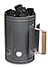 Outdoor Nation Charcoal Starter, Chimney Charcoal Starter with Wooden Handle