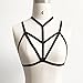 Febecool Harness Bra, Women Alluring Harness Bra Elastic Cage Bra Strappy Hollow Out Bra (Small, Black)