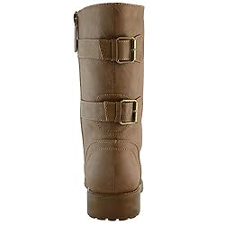 DailyShoes Women's Combat Bootie Ankle Mid Calf Low