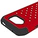 S6 Active Case, Galaxy S6 Active Case, EC Studded Rhinestone Crystal Bling Case, Hybrid Armor Dual Layer Shockproof Case Cover for Samsung Galaxy S6 Active (Bling-Red)