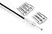 Red Hound Auto 8pc Rear Door Handle Latch Cable Repair Kit Compatible with Ford Vans, F150, F250 & F350 Extended Cabs