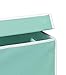 Simple Houseware Single Laundry Basket with Lid, Turquoise