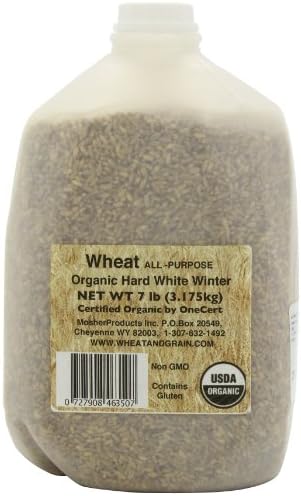 Mosher Products Organic Winter Wheat, Hard White, 7 Pound
