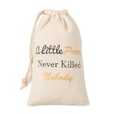 Ling’s moment 10pcs 4”x6” Gatsby Wedding Bachelorette Party Decor - Hangover Kit,Survival Kit, Recovery Kit, Emergency Kit Favor Bag - A Little Party Never Killed Nobody