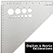 Ludwig Precision 45-90-Degree Aluminum Drafting Triangle, 10-INCH