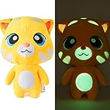 TALKING TOM AND FRIENDS Stuffed Animal Night Light Seal Glow Pets Plush Toys Cat Creative Night Light Lovely Glow Soft Plush Toy Toy Luminous Toy Gifts for Kids Puppet(Ginger, 11.8inches)