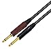 10 Foot - Lava Premium Series - ELC (Black)- Neutrik silentPLUG - Extreme Low-Capacitance (21 pf/F) Guitar Bass Instrument Cable - with Straight to Straight 1/4 Inch Neutrik Gold Plated Connectors