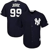 Majestic Aaron Judge New York Yankees MLB Youth Navy Alternate Cool Base Replica Jersey (Youth Large 14-16)