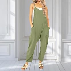 UNIANKIYA One Piece Jumpsuits for women V Neck