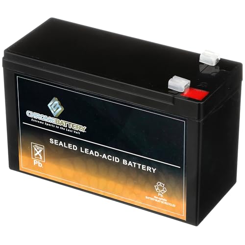 CB CHROMEBATTERY 12V 7.8AH Maintenance-Free Battery for Alarm Systems, Scooters…