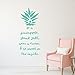 Be A Pineapple Quote Lettering Wall Decal | Removable Vinyl Sticker | Motivational Life Quotation Decoration | Living Room, Kitchen Bedroom Decor | Metallic Gold, Silver, Black, Yellow, 25 Colors