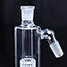 YHYPY 5Inch Clear Glass Accessories Handmade Piece 14mm 45 Degree （White）