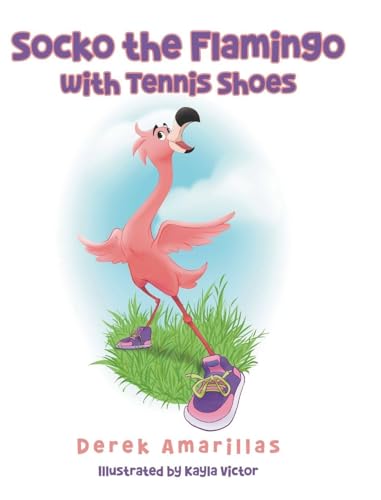 Socko the Flamingo with Tennis Shoes