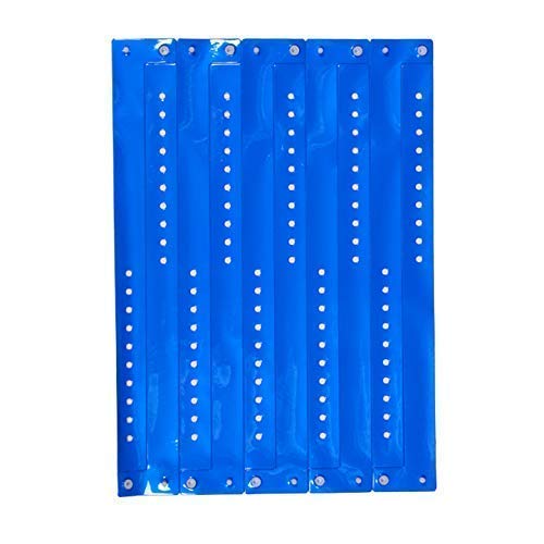 ClubKing Ltd Vinyl Wristbands, Neon Blue, (1 Box of 500)