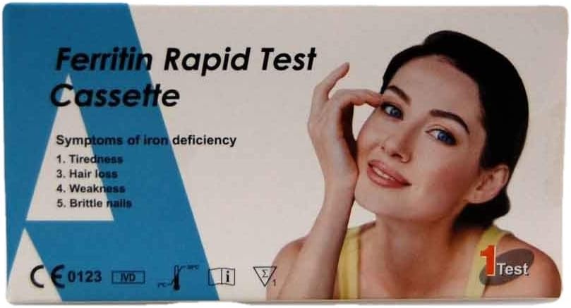 Iron Deficiency Anemia Self Test Kit by ALLTEST - Accurate Fast & Easy Ferritin Test in Under 10 Minutes