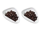 Mozacona 2pcs Ceramic Coffee Scoops Coffee Bean