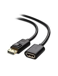 Cable Matters - Cable alargador DisplayPort macho a hembra chapado en oro