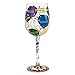 Lolita Aged to Perfection Birthday Artisan Painted Wine Glass