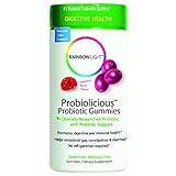 Rainbow Light Probiolicious Gummies, Natural Berry Flavor, 50 Count (2 Bottles)