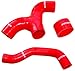 Mishimoto MMHOSE-SUB-INTRD Silicone Intercooler Hoses Fits Subaru Impreza WRX 2001-2005 Red