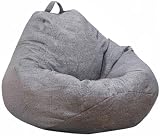 Anemoner Bean Bag Sofa Cover 100x120CM Grey for Kids & Adults view 9
