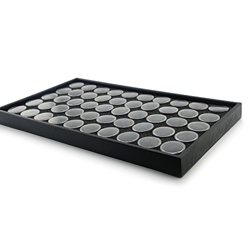 Generic 50 Pots Deluxe False Nail Art Storage Display Tip Case Nail Art Box Tool