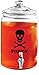 Circleware 7438 Skull Sun Tea Mason Jar Glass Beverage Dispenser, Fun Halloween Decorations Party Entertainment Glassware Drink Water Pitcher for Juice, Beer Cold Drinks, Lead-Free, 1 gal, Poison