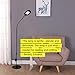 Brightech Contour Flex - Bright LED Floor Lamp for Reading, Crafts & Office Tasks - Standing Pole Lamp w. Flexible Gooseneck & Dimmer - Beauty Light for Lashes, Spa, Salon, Facial, Makeup - Black