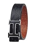 Fengwen Men Reversible Genuine Leather Belt