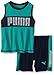 PUMA Baby Boys' Active Tank and Short Set, Green, 18 Months