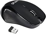 Wireless Mouse, Bekhic HXS 2.4G Portable Mobile Mouse Optical Mice Gaming mouse with USB Receiver, Quiet Button Design for Notebook, PC, Laptop, Computer, Macbook ¨C Black