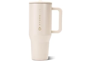 HydroJug Traveler 32oz, Insulated Tumbler with Handle & Straw, Cream product image